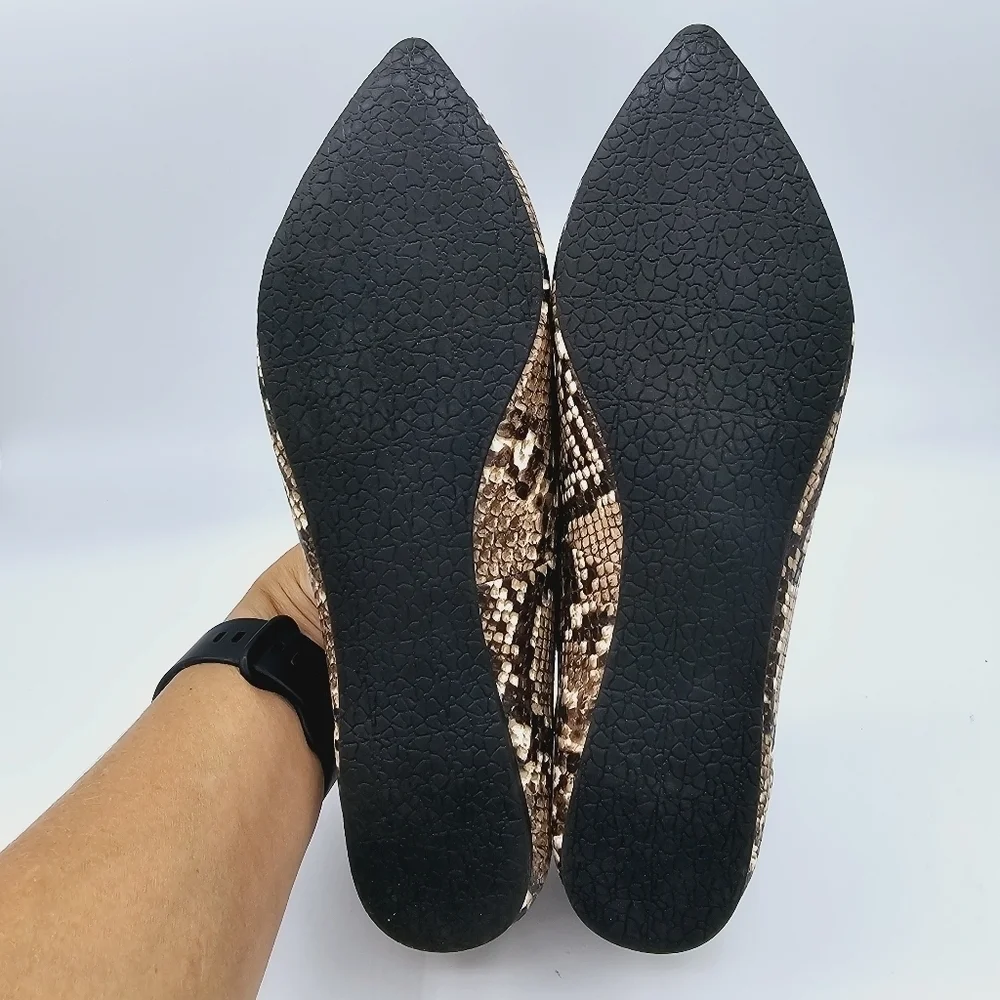 Madden Girl Henie Flats Snake Print